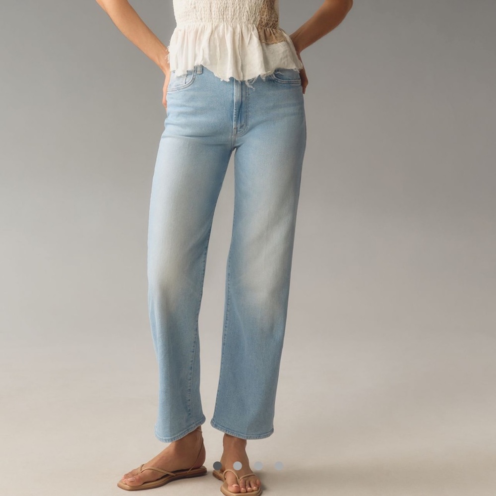 MOTHER The Rambler Zip Flood Jeans